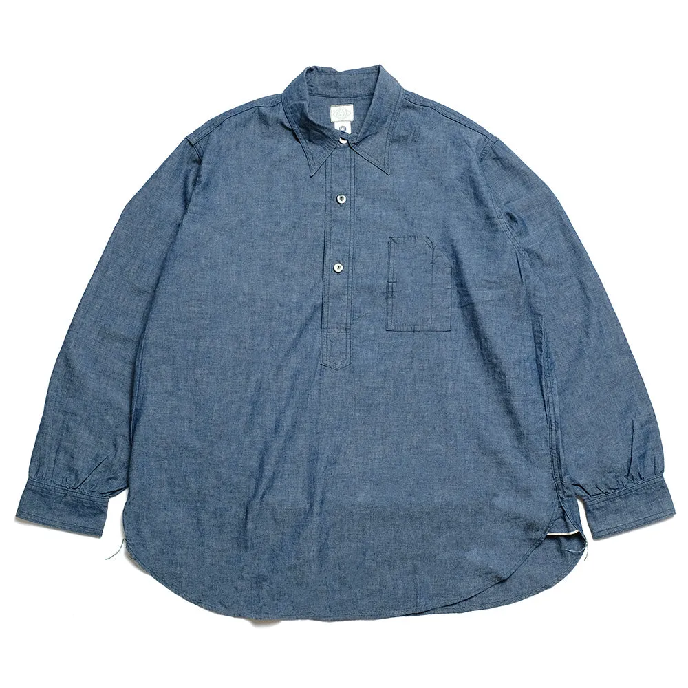 POST O'ALLS - No.1  Shirt - Classic chambray Indigo - 1201-CC