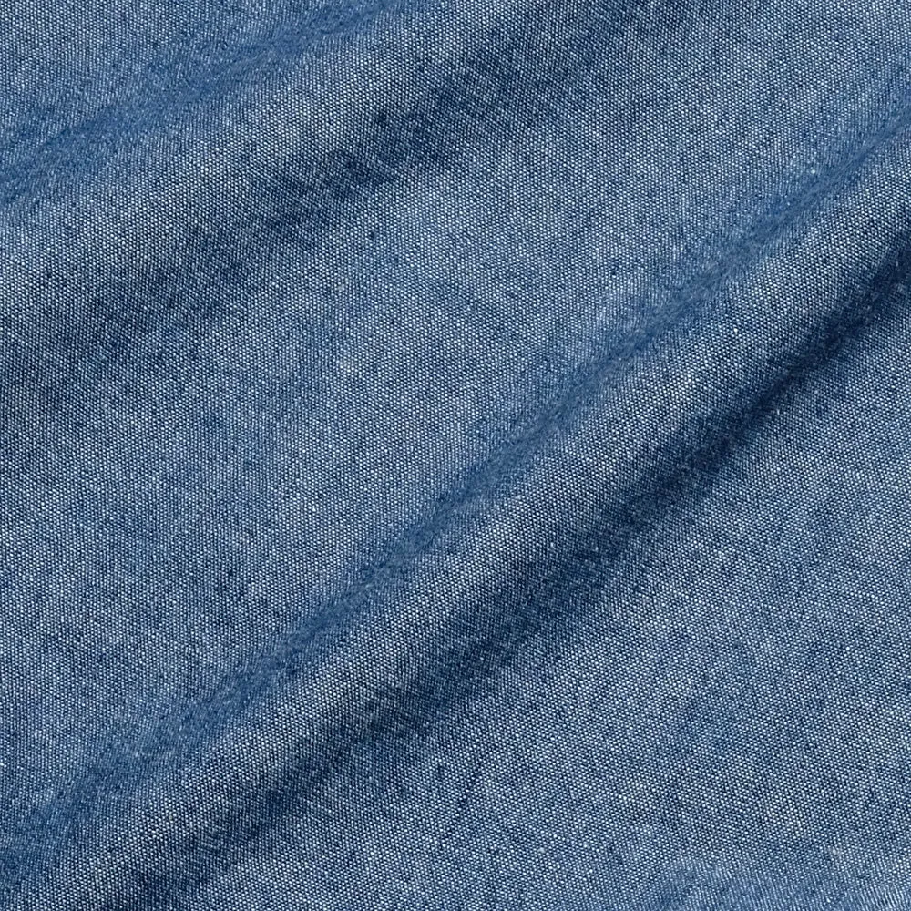 POST O'ALLS - No.1  Shirt - Classic chambray Indigo - 1201-CC