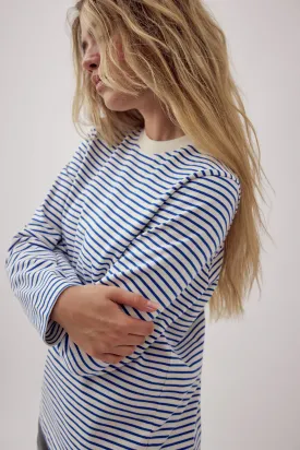 Rana Striped Longsleeve Ecru Blue