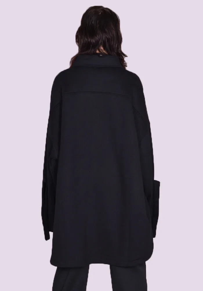 RANDOM IDENTITIES JS-10-22 SWEAT OVERSHIRT BLACK