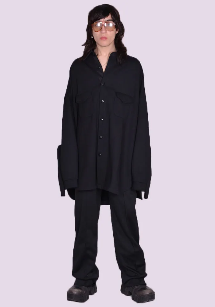 RANDOM IDENTITIES JS-10-22 SWEAT OVERSHIRT BLACK