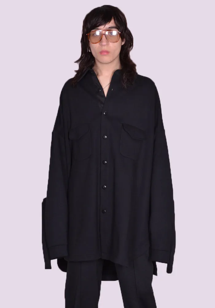 RANDOM IDENTITIES JS-10-22 SWEAT OVERSHIRT BLACK