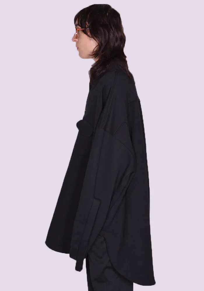 RANDOM IDENTITIES JS-10-22 SWEAT OVERSHIRT BLACK