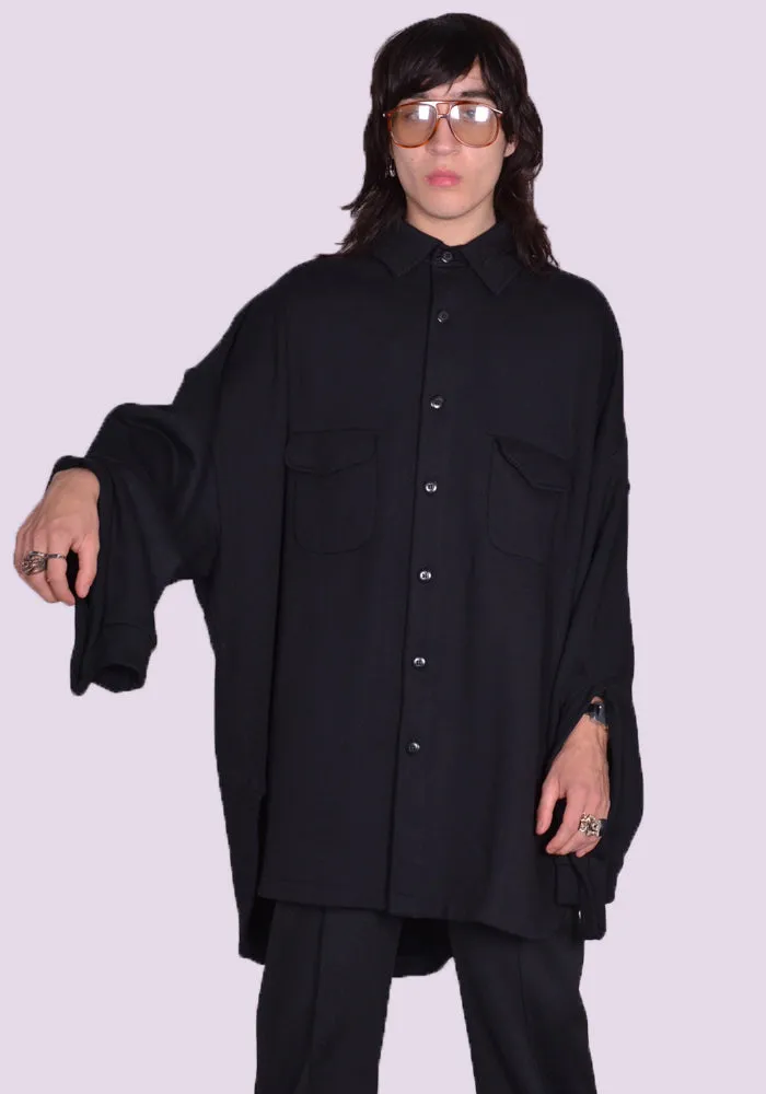 RANDOM IDENTITIES JS-10-22 SWEAT OVERSHIRT BLACK
