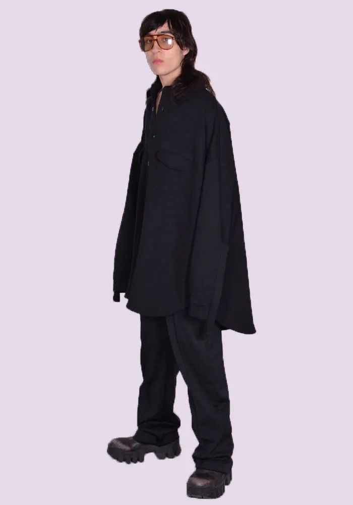 RANDOM IDENTITIES JS-10-22 SWEAT OVERSHIRT BLACK