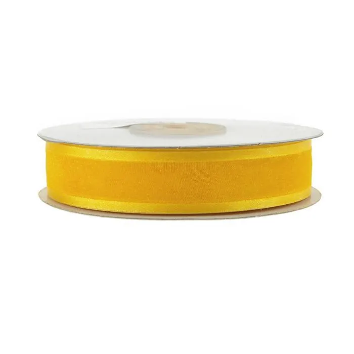 Satin-Edge Sheer Organza Ribbon, 7/8-Inch, 25-Yard
