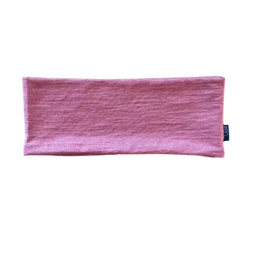 Stirnband rosé, Merinowolle & Seide (bio/GOTS)