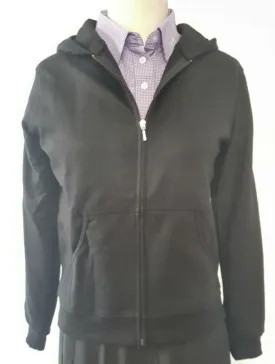TAG Junior High Black Cotton Hooded Sweatshirt With TAG Logo