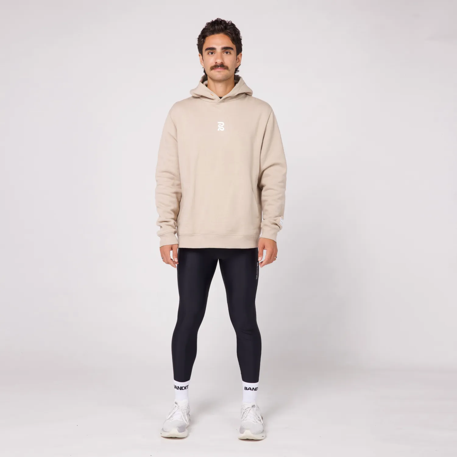 The Cotton Fleece Abstract Thinker Hoodie - Unisex, Stone