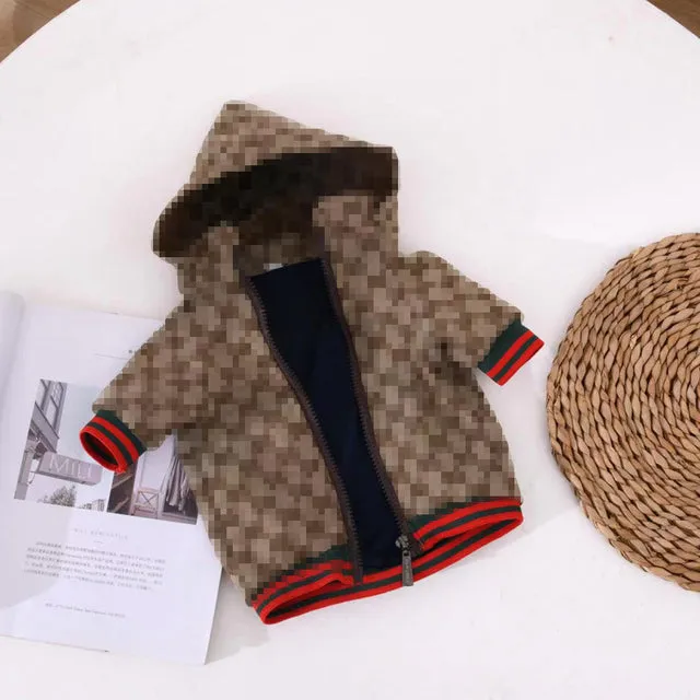 TrendyHoodie with Lining Dog Clothing