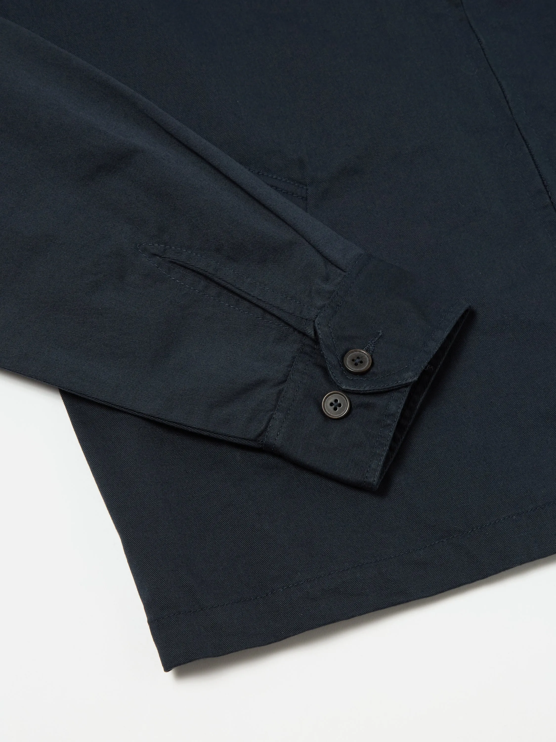 Universal Works Windcheater in Navy Embroidered Twill