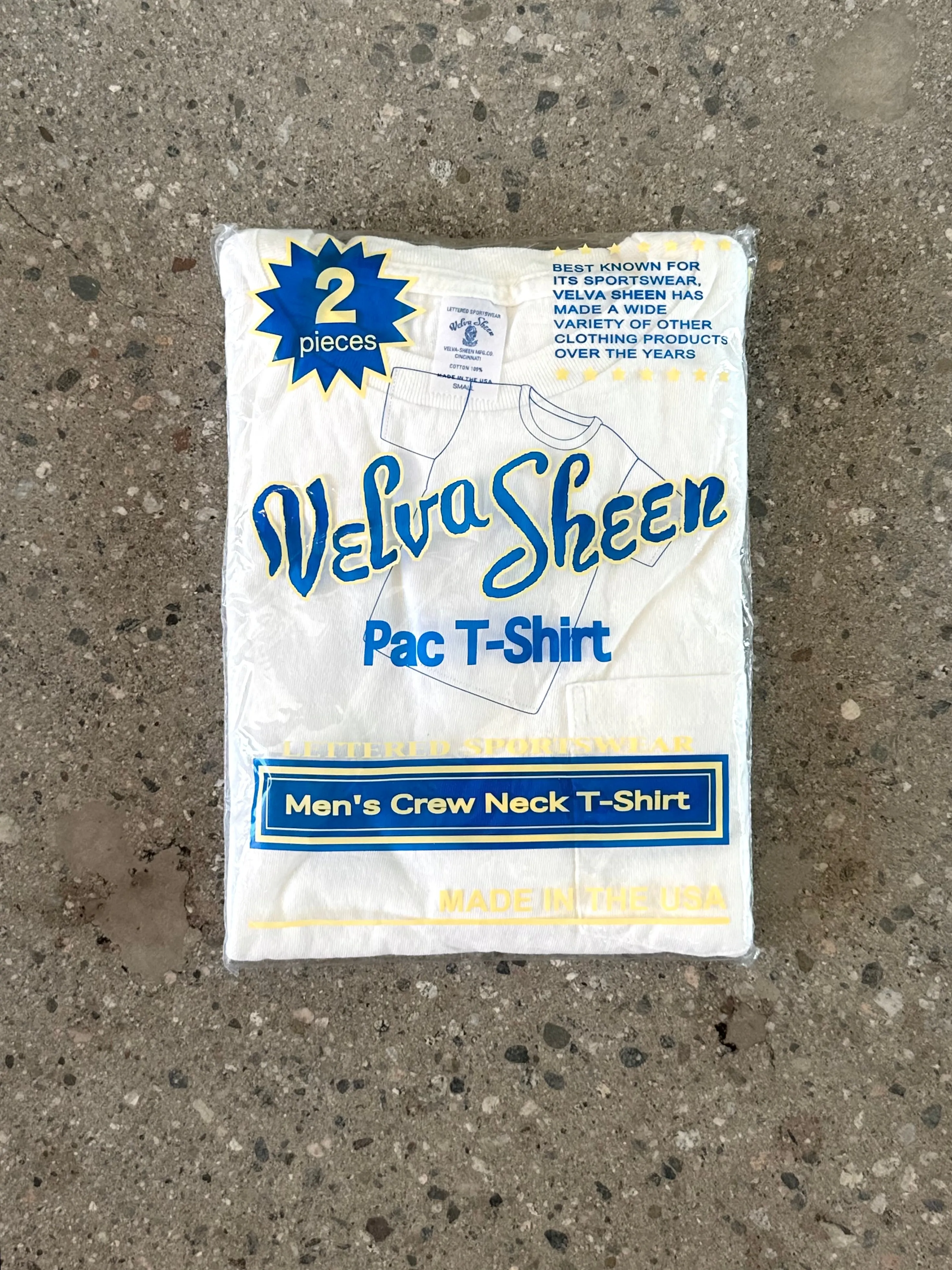 Velva Sheen PacT Two-Pack White Pocket T-Shirt