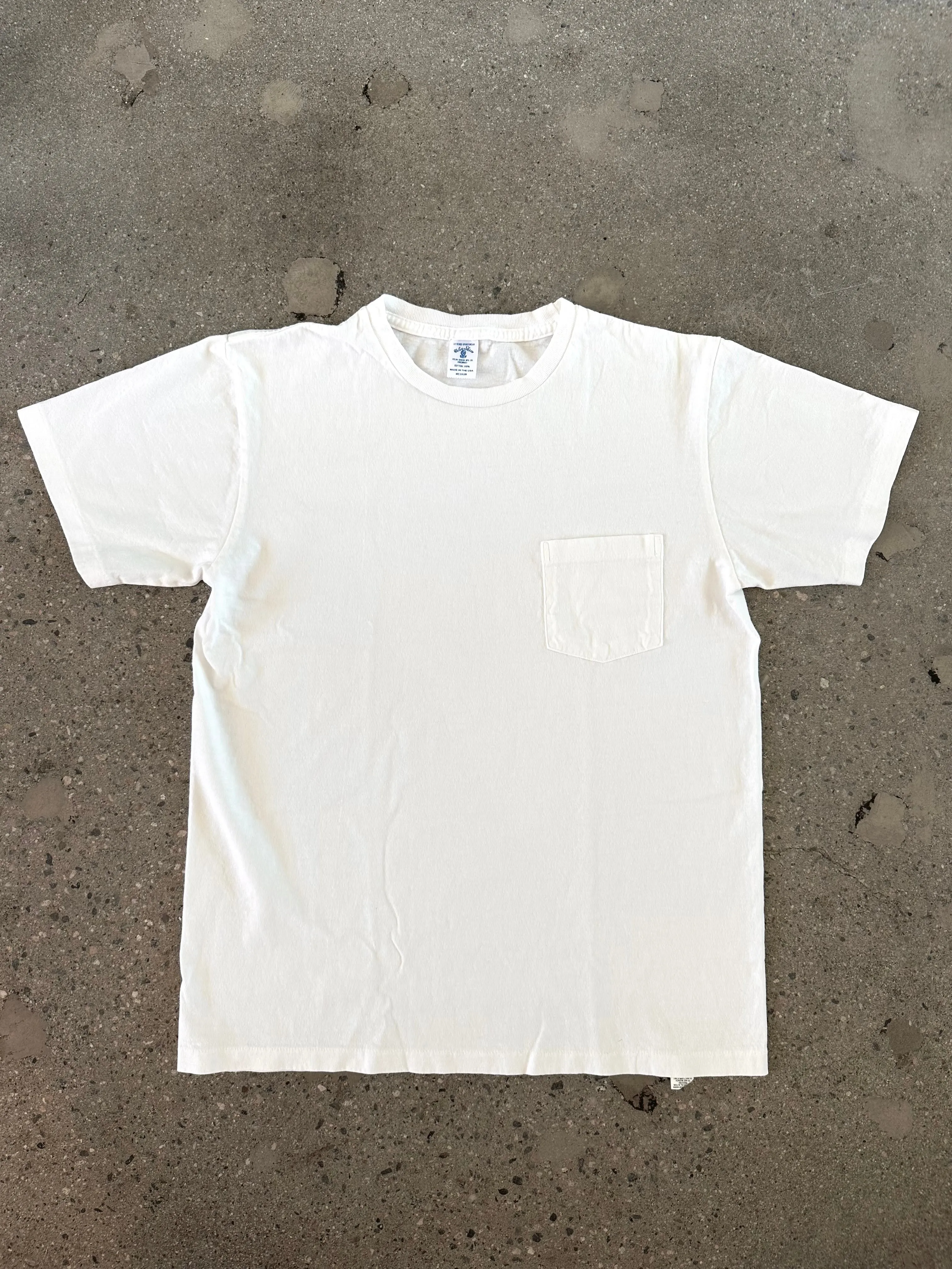 Velva Sheen PacT Two-Pack White Pocket T-Shirt