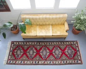 Vintage Anatolian Runner Rug 3'5"x10'7"