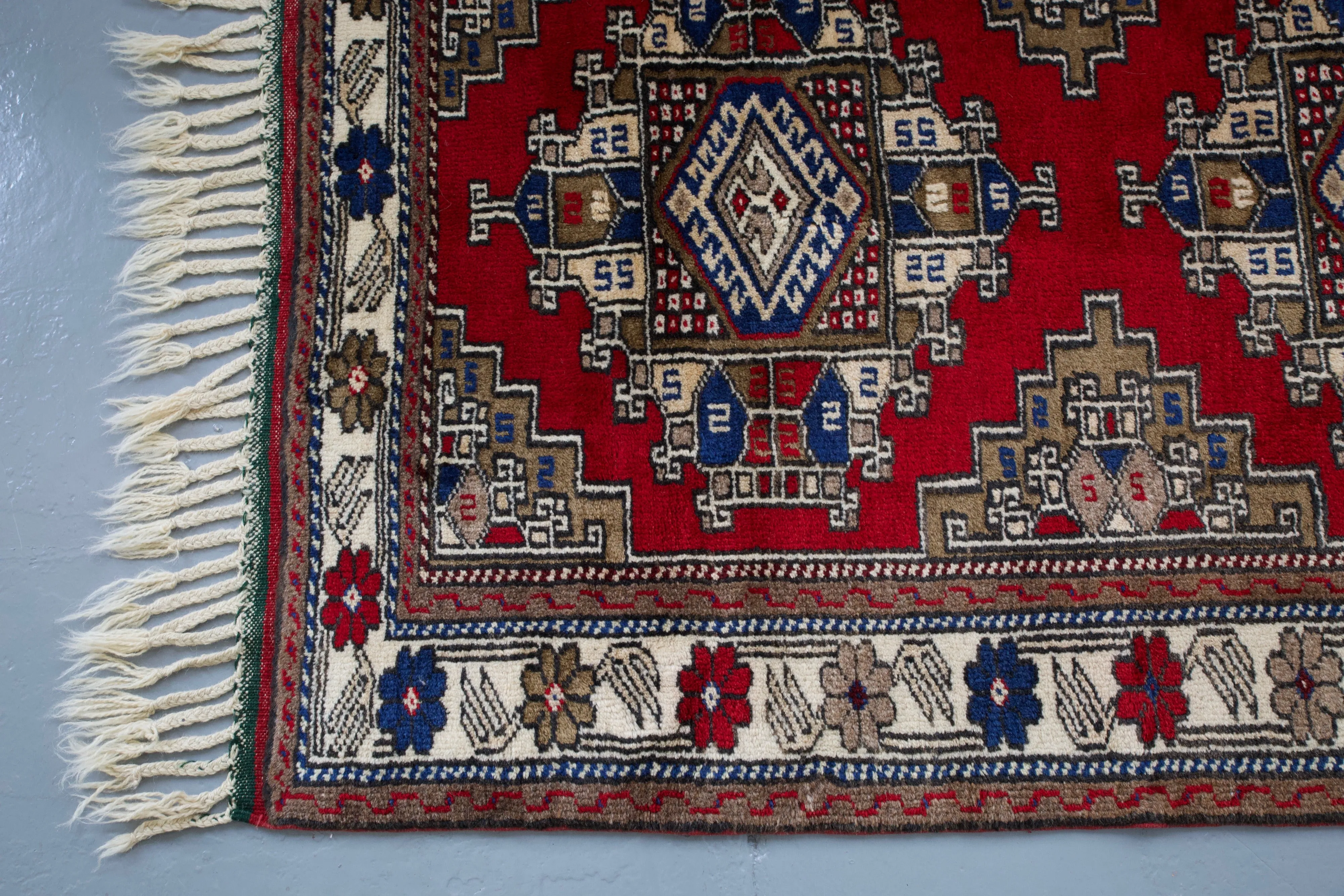 Vintage Anatolian Runner Rug 3'5"x10'7"