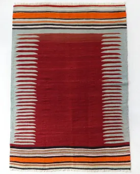 Vintage Bodrum Bos Kilim Rug 4'x6'5"